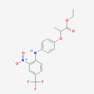 Ethyl 2-[4-[2-nitro-4-(trifluoromethyl)anilino]phenoxy]propanoate