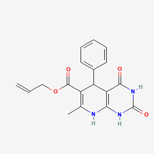 Allyl 7-methyl-2,4-dioxo-5-phenyl-1,2,3,4,5,8-hexahydropyrido[2,3-d]pyrimidine-6-carboxylate