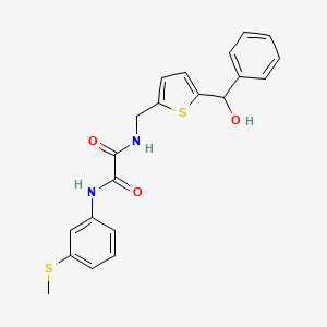 N1-((5-(hydroxy(phenyl)methyl)thiophen-2-yl)methyl)-N2-(3-(methylthio)phenyl)oxalamide