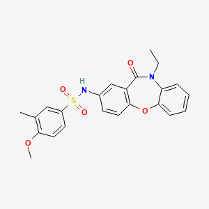 N-(10-ethyl-11-oxo-10,11-dihydrodibenzo[b,f][1,4]oxazepin-2-yl)-4-methoxy-3-methylbenzenesulfonamide