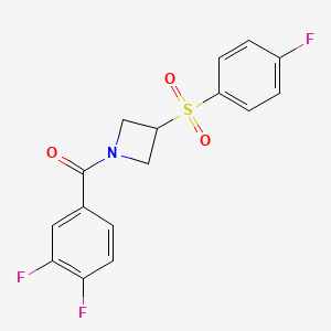 (3,4-Difluorophenyl)(3-((4-fluorophenyl)sulfonyl)azetidin-1-yl)methanone