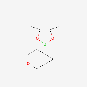 B2741102 4,4,5,5-Tetramethyl-2-(3-oxabicyclo[4.1.0]heptan-6-yl)-1,3,2-dioxaborolane CAS No. 2374751-49-0
