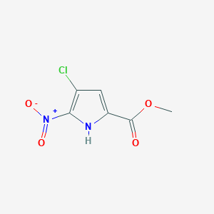 molecular formula C6H5ClN2O4 B2741130 Methyl 4-chloro-5-nitro-1H-pyrrole-2-carboxylate CAS No. 1706433-18-2