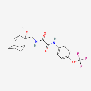 molecular formula C21H25F3N2O4 B2741136 N-[(2-methoxyadamantan-2-yl)methyl]-N'-[4-(trifluoromethoxy)phenyl]ethanediamide CAS No. 1797025-86-5