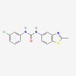 1-(3-Chlorophenyl)-3-(2-methyl-1,3-benzothiazol-5-yl)urea