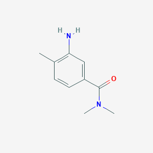 molecular formula C10H14N2O B2741198 3-amino-N,N,4-trimethylbenzamide CAS No. 76765-68-9