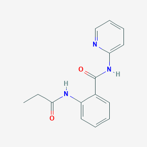molecular formula C15H15N3O2 B2741234 2-Propanamido-N-(pyridin-2-YL)benzamide CAS No. 915915-55-8