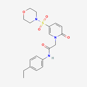 molecular formula C19H23N3O5S B2741262 N-(4-ethylphenyl)-2-[5-(morpholine-4-sulfonyl)-2-oxo-1,2-dihydropyridin-1-yl]acetamide CAS No. 1251660-67-9