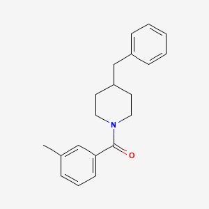 molecular formula C20H23NO B2741264 4-BENZYL-1-(3-METHYLBENZOYL)PIPERIDINE CAS No. 260428-67-9