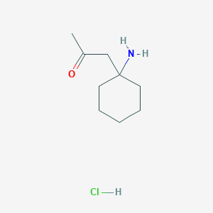1-(1-Aminocyclohexyl)propan-2-one;hydrochloride