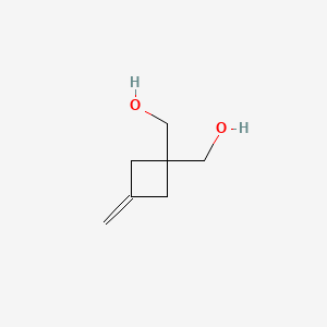 molecular formula C7H12O2 B2741352 C=C1CC(C1)(CO)CO CAS No. 2170372-19-5