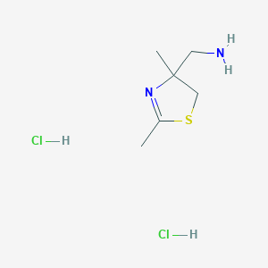 (2,4-Dimethyl-5H-1,3-thiazol-4-yl)methanamine;dihydrochloride