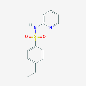 molecular formula C13H14N2O2S B274137 Benzenesulfonamide, 4-ethyl-N-2-pyridinyl- 