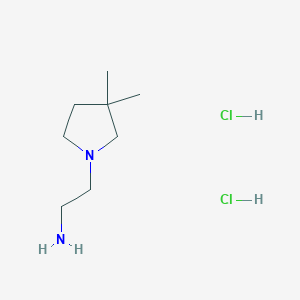 2-(3,3-Dimethylpyrrolidin-1-yl)ethan-1-amine dihydrochloride