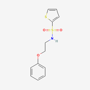 molecular formula C12H13NO3S2 B2741384 N-(2-phenoxyethyl)thiophene-2-sulfonamide CAS No. 923727-20-2