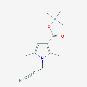 molecular formula C14H19NO2 B2741393 tert-butyl 2,5-dimethyl-1-(prop-2-yn-1-yl)-1H-pyrrole-3-carboxylate CAS No. 2172256-43-6