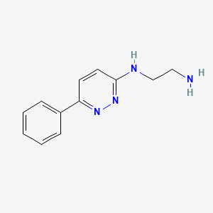 molecular formula C12H14N4 B2741401 N-(2-aminoethyl)-6-phenylpyridazin-3-amine CAS No. 130452-42-5