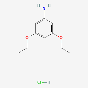 molecular formula C10H16ClNO2 B2741413 3,5-Diethoxyaniline;hydrochloride CAS No. 535972-71-5