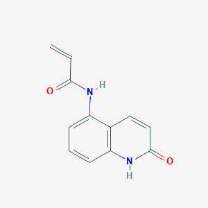 molecular formula C12H10N2O2 B2741462 N-(2-Oxo-1H-quinolin-5-yl)prop-2-enamide CAS No. 2361658-04-8