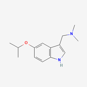molecular formula C14H20N2O B2741465 dimethyl({[5-(propan-2-yloxy)-1H-indol-3-yl]methyl})amine CAS No. 835619-46-0