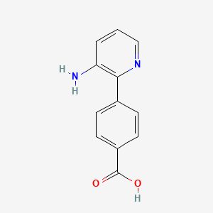 molecular formula C12H10N2O2 B2741466 4-(3-Aminopyridin-2-yl)benzoic acid CAS No. 886505-75-5