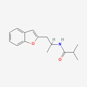 molecular formula C15H19NO2 B2741541 N-[1-(1-benzofuran-2-yl)propan-2-yl]-2-methylpropanamide CAS No. 2034610-19-8