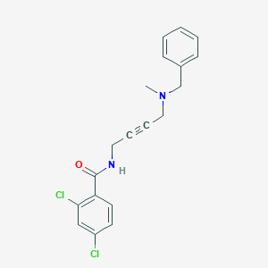 molecular formula C19H18Cl2N2O B2741554 N-(4-(benzyl(methyl)amino)but-2-yn-1-yl)-2,4-dichlorobenzamide CAS No. 1396851-99-2