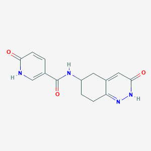 6-oxo-N-(3-oxo-2,3,5,6,7,8-hexahydrocinnolin-6-yl)-1,6-dihydropyridine-3-carboxamide
