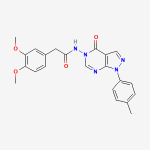 2-(3,4-dimethoxyphenyl)-N-(4-oxo-1-(p-tolyl)-1H-pyrazolo[3,4-d]pyrimidin-5(4H)-yl)acetamide