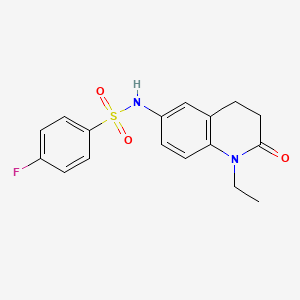 N-(1-ethyl-2-oxo-1,2,3,4-tetrahydroquinolin-6-yl)-4-fluorobenzenesulfonamide