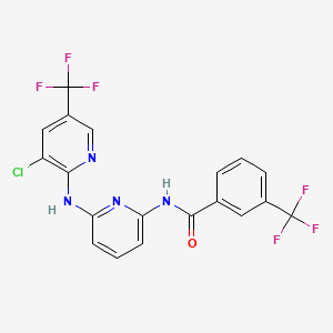N-(6-{[3-chloro-5-(trifluoromethyl)pyridin-2-yl]amino}pyridin-2-yl)-3-(trifluoromethyl)benzamide