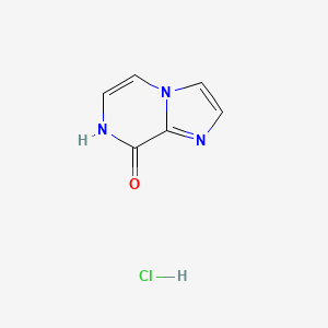 molecular formula C6H6ClN3O B2741605 Imidazo[1,2-a]pyrazin-8(7H)-one hydrochloride CAS No. 689297-88-9