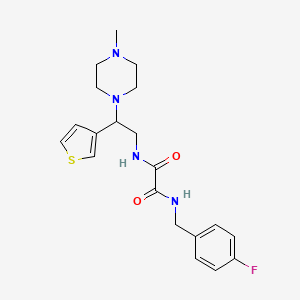 N1-(4-fluorobenzyl)-N2-(2-(4-methylpiperazin-1-yl)-2-(thiophen-3-yl)ethyl)oxalamide