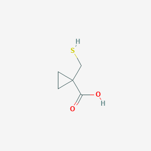 1-(Sulfanylmethyl)cyclopropane-1-carboxylic acid