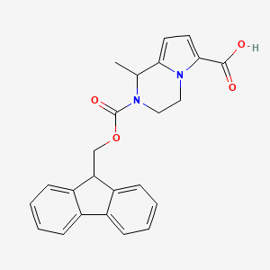 2-{[(9H-fluoren-9-yl)methoxy]carbonyl}-1-methyl-1H,2H,3H,4H-pyrrolo[1,2-a]pyrazine-6-carboxylic acid