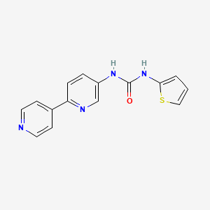 1-{[2,4'-Bipyridine]-5-yl}-3-(thiophen-2-yl)urea