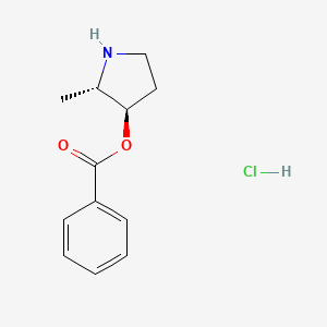 [(2S,3R)-2-Methylpyrrolidin-3-yl] benzoate;hydrochloride