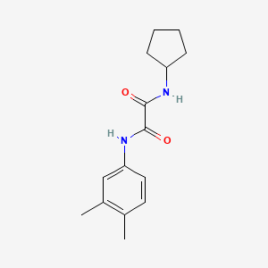 molecular formula C15H20N2O2 B2741686 N-cyclopentyl-N'-(3,4-dimethylphenyl)ethanediamide CAS No. 331265-36-2