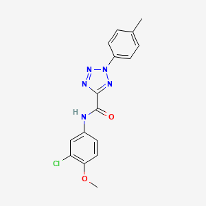 N-(3-chloro-4-methoxyphenyl)-2-(p-tolyl)-2H-tetrazole-5-carboxamide