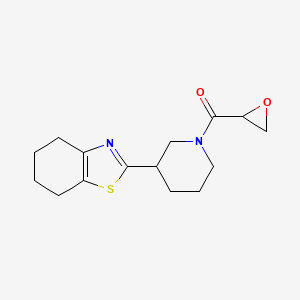 molecular formula C15H20N2O2S B2741692 Oxiran-2-yl-[3-(4,5,6,7-tetrahydro-1,3-benzothiazol-2-yl)piperidin-1-yl]methanone CAS No. 2411221-68-4
