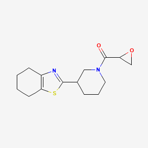 Oxiran-2-yl-[3-(4,5,6,7-tetrahydro-1,3-benzothiazol-2-yl)piperidin-1-yl]methanone