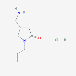 4-(Aminomethyl)-1-propylpyrrolidin-2-one hydrochloride