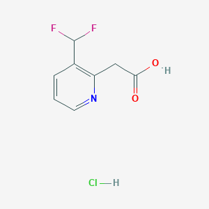 2-[3-(Difluoromethyl)pyridin-2-yl]acetic acid hydrochloride