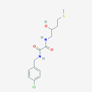 molecular formula C14H19ClN2O3S B2741699 N'-[(4-chlorophenyl)methyl]-N-[2-hydroxy-4-(methylsulfanyl)butyl]ethanediamide CAS No. 2309746-72-1