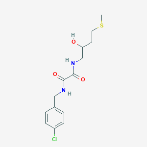 N-[(4-Chlorophenyl)methyl]-N'-(2-hydroxy-4-methylsulfanylbutyl)oxamide