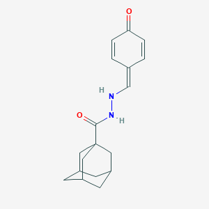 molecular formula C18H22N2O2 B274170 N'-[(4-oxocyclohexa-2,5-dien-1-ylidene)methyl]adamantane-1-carbohydrazide 