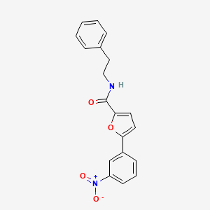 5-(3-nitrophenyl)-N-(2-phenylethyl)furan-2-carboxamide