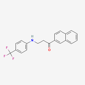 1-(2-Naphthyl)-3-[4-(trifluoromethyl)anilino]-1-propanone