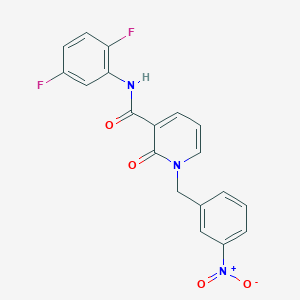 molecular formula C19H13F2N3O4 B2741801 N-(2,5-difluorophenyl)-1-(3-nitrobenzyl)-2-oxo-1,2-dihydropyridine-3-carboxamide CAS No. 900009-42-9