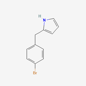 molecular formula C11H10BrN B2741833 2-(4-Bromobenzyl)-1H-pyrrole CAS No. 1293391-65-7